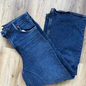 Agolde Ren Crop Dark Blue Denim Jeans